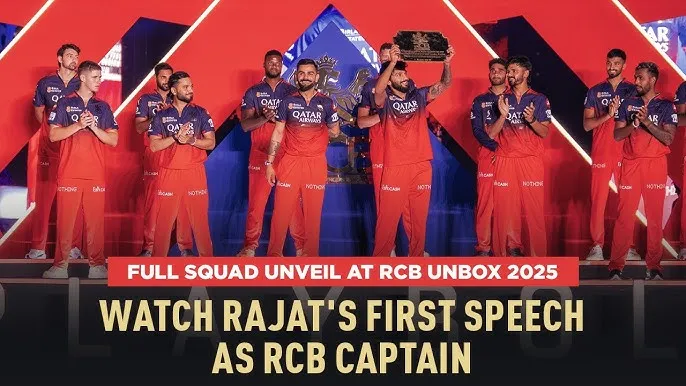 Movie Poster: Full Squad Unveil at RCB Unbox 2025