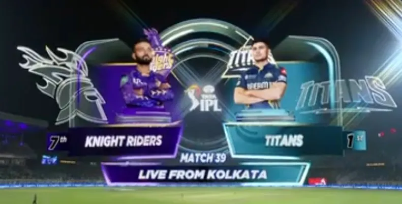 Movie Poster: IPL 2025 M39: KKR vs GT