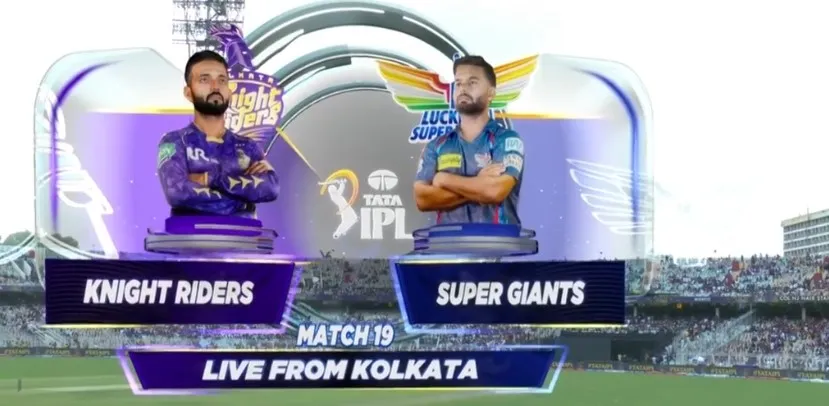 Movie Poster: IPL 2025 M19: KKR vs LSG