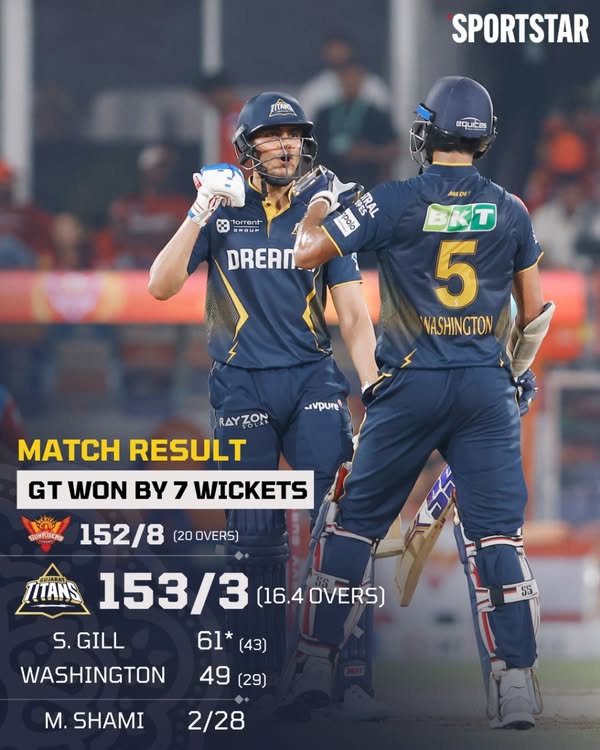 IPL 2025 M20: SRH vs GT