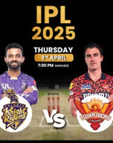Movie Poster: IPL 2025 M15: KKR vs SRH