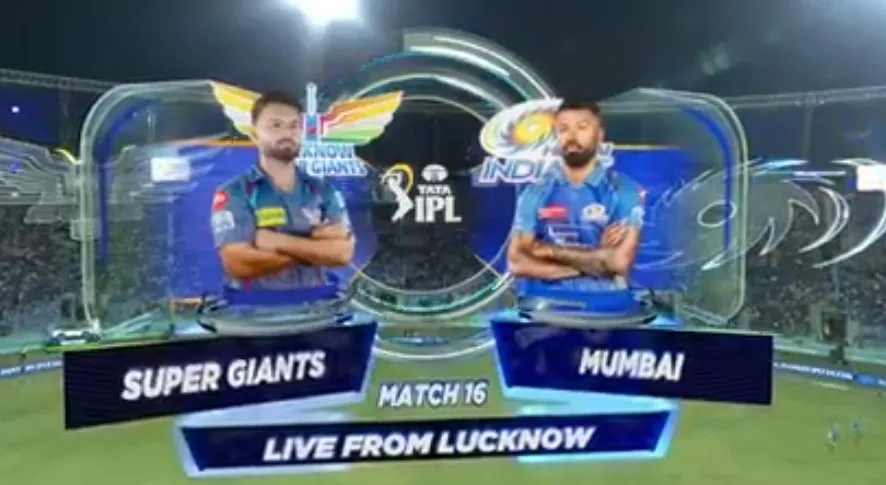 Movie Poster: IPL 2025 M16: LSG vs MI