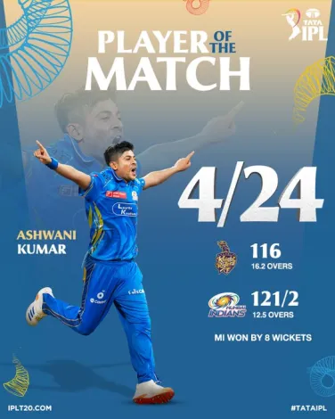 IPL 2025 M12: MI vs KKR