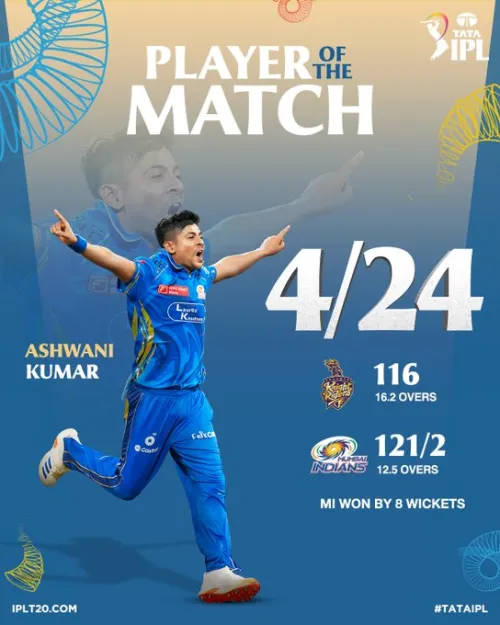 Movie Poster: IPL 2025 M12: MI vs KKR