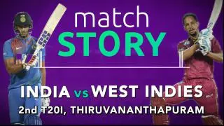 India v West Indies, 2nd T20I, Match Story: WI level the series 1-1
