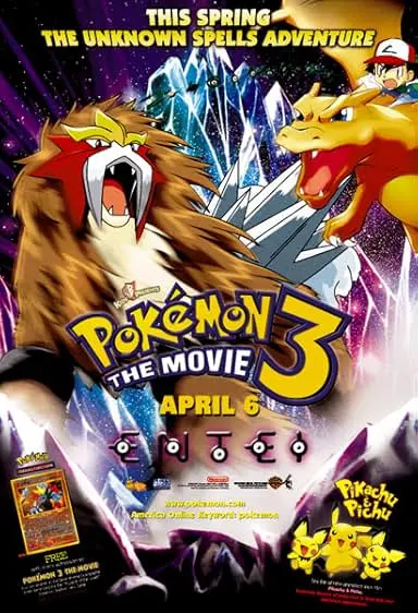 Movie Poster: Pokémon 3: The Movie - Spell of the Unown
