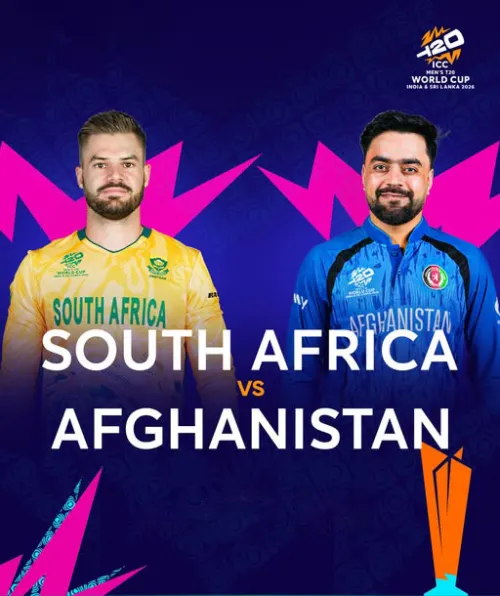 Movie Poster: South Africa v Afghanistan | Men’s T20 World Cup 2026