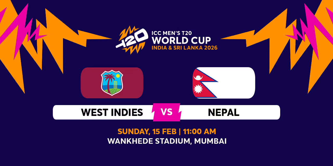 England v West Indies | Men’s T20 World Cup 2026