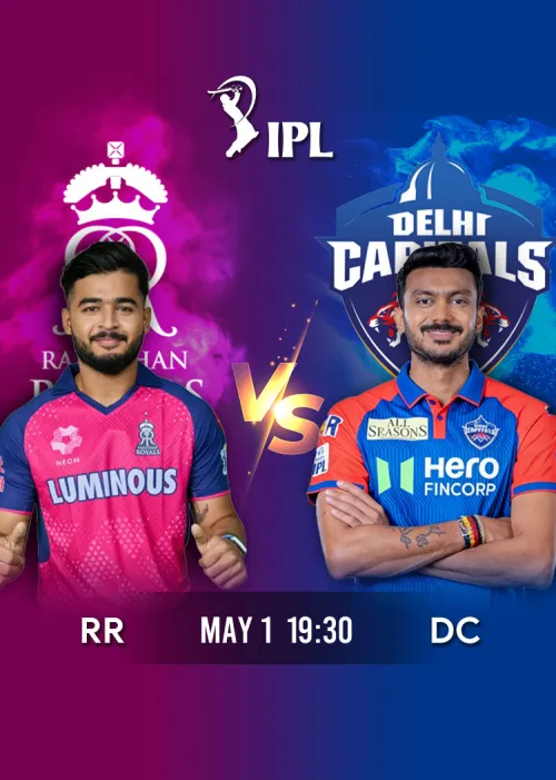 Movie Poster: IPL 2026 Match 43 RR vs DC